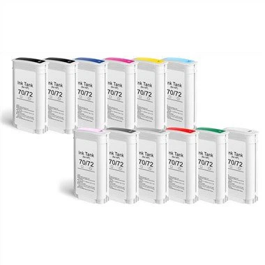 70 cartuchos de tinta compatíveis para impressora HP Z2100 Z5200 Z5400 Z3100 Z3200