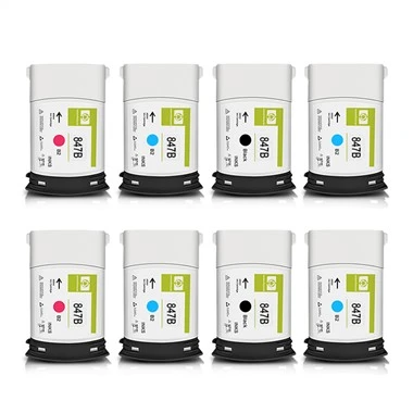 Cartucho de tinta remanufaturado 847B para HP PageWide XL 5000